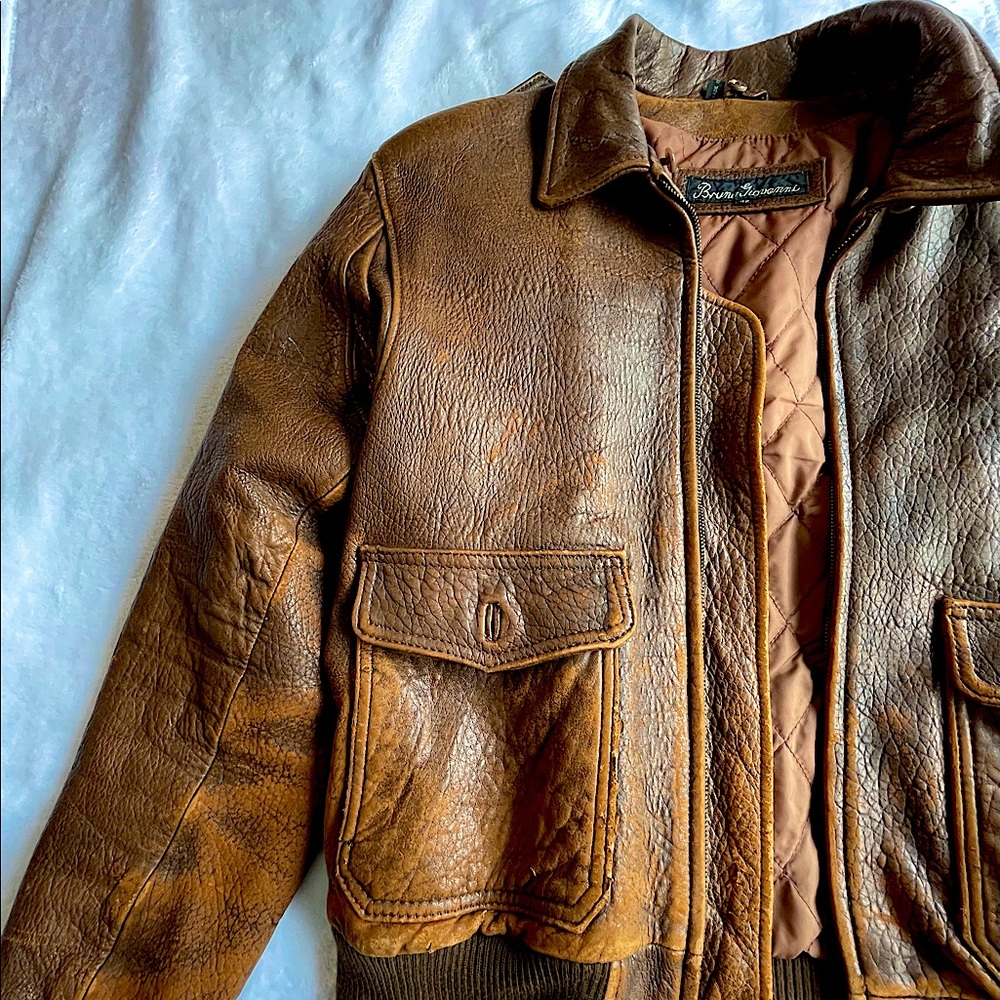 Bruno Giovanni Leather Jacket